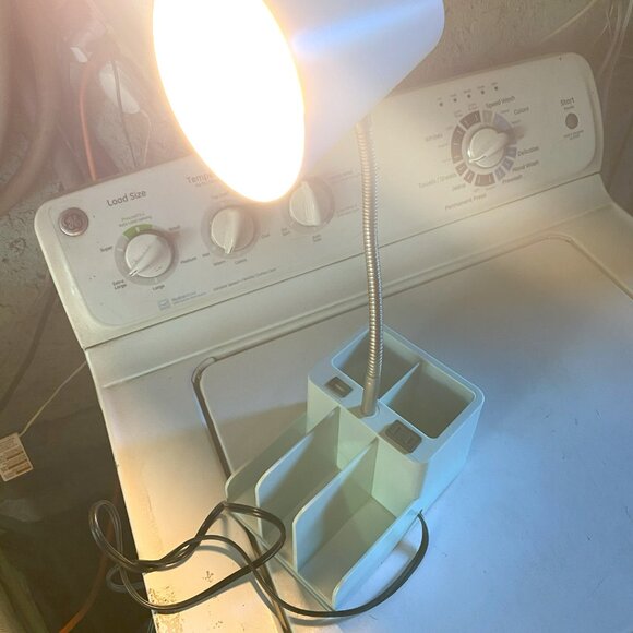 Flexible Organizer Desk Task Lamp with USB Port and Power Receptacle - Picture 5 of 6